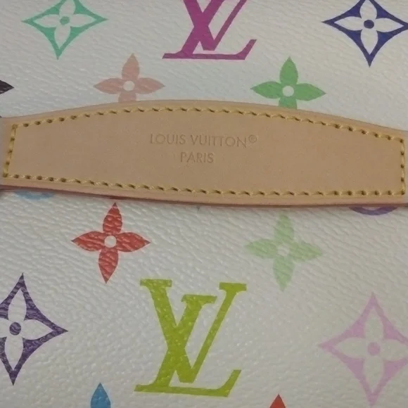 Louis Vuitton White Multicolor Monogram Nice BB Vanity Bag - Picture 3 of 13